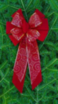 BC56 - Dark Red Velvet Red Burlap Combow