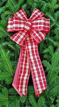 Gingham Plaid with Gold Thread over Red Poly
