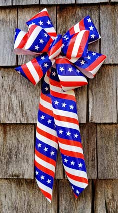 Stars & Stripes Patriotic Bow